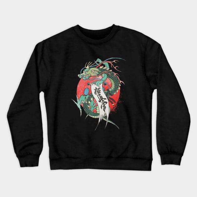 Kyokushin Shodan Dragon Crewneck Sweatshirt by sparklellama